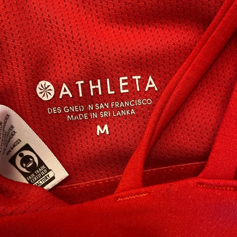 Red Athleta Sports Bra - Picture 3 of 3